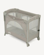 Joie Kubbie Sleep Bedside Crib & Travel Cot-With Removable Mattress-Compact Fold-Includes Travel Bag-Satellite-For 0 to 36M