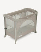 Joie Kubbie Sleep Bedside Crib & Travel Cot-With Removable Mattress-Compact Fold-Includes Travel Bag-Satellite-For 0 to 36M