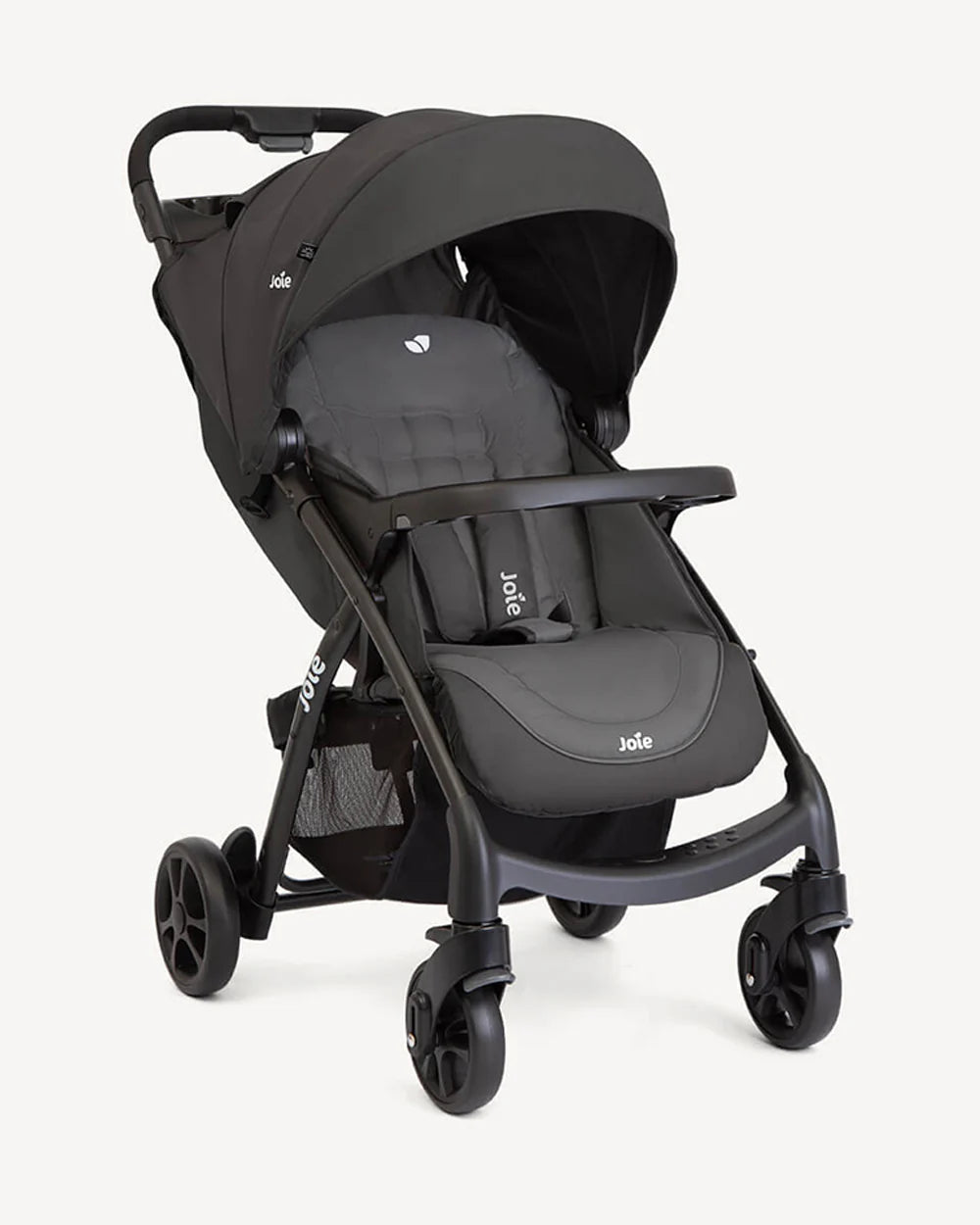 Joie Muze LX Baby Stroller-One Hand Fold-Flat Reclining-For 0 to 3Y (Upto 15Kg)-Cobble Stone