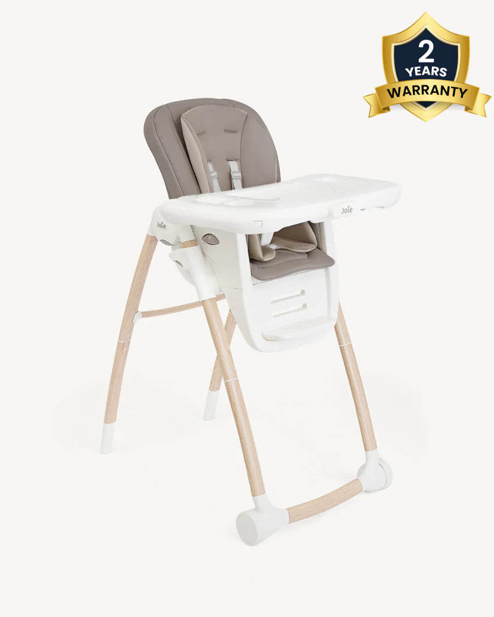 Joie Multiply 6in1 Baby High Chair-5 Level Height Adjustments With 3 Position Adjustable Tray-Convertible To Booster Seat & Mini Table-For 0 to 6Y (Upto 27Kg)-Walnunt Wood
