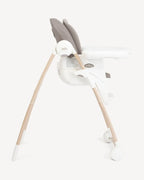 Joie Multiply 6in1 Baby High Chair-5 Level Height Adjustments With 3 Position Adjustable Tray-Convertible To Booster Seat & Mini Table-For 0 to 6Y (Upto 27Kg)-Walnunt Wood