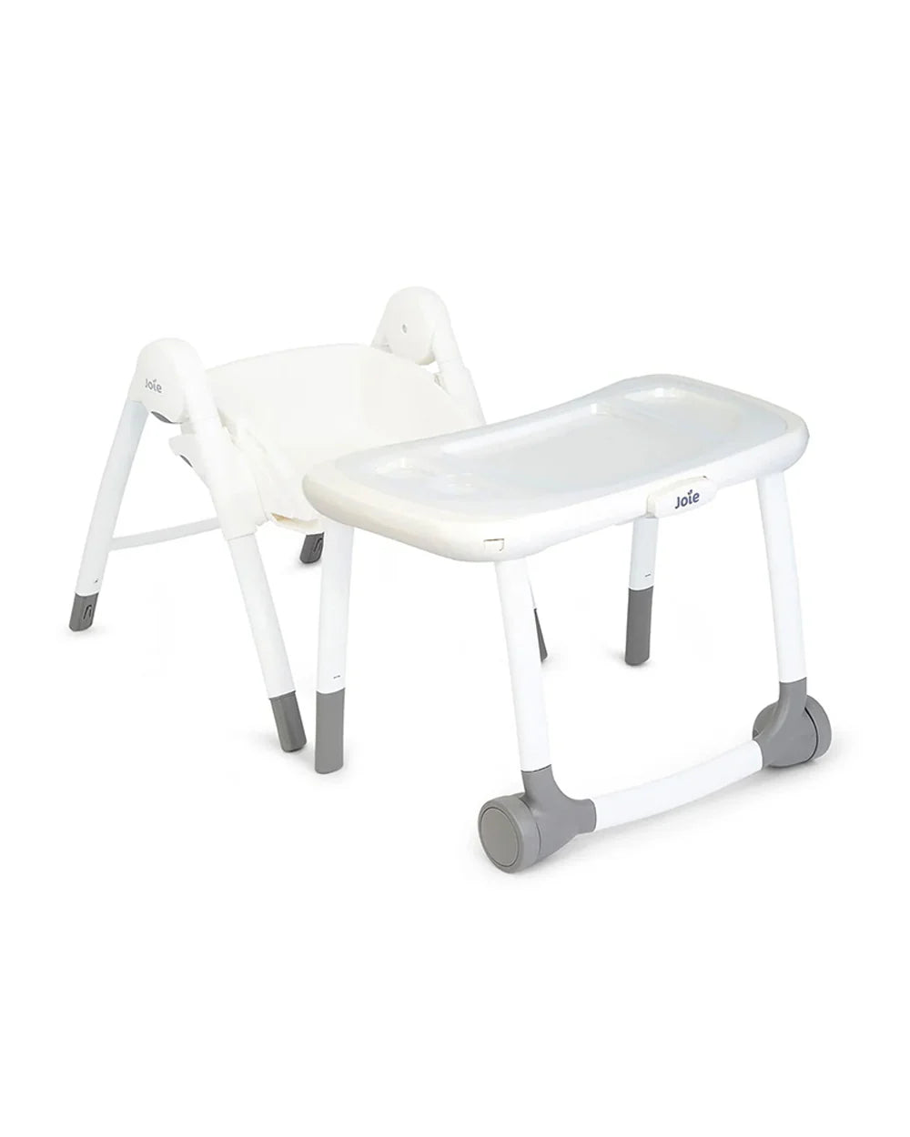 Joie Multiply 6in1 Baby High Chair-5 Level Height Adjustments With 3 Position Adjustable Tray-Convertible To Booster Seat & Mini Table-2 Years For 0 to 6Y (Upto 27Kg)-Arctic