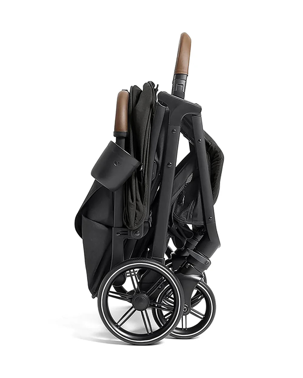 Joie Nutmeg Cabin Friendly Stroller-One Hand Fold-Near Flat Reclining Seat-Car Seat Compatible-2 Years Warranty-For 0 to 4Y (Upto 22 Kg)-Shale