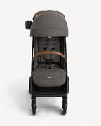 Joie Nutmeg Cabin Friendly Stroller-One Hand Fold-Near Flat Reclining Seat-Car Seat Compatible-2 Years Warranty-For 0 to 4Y (Upto 22 Kg)-Thunder