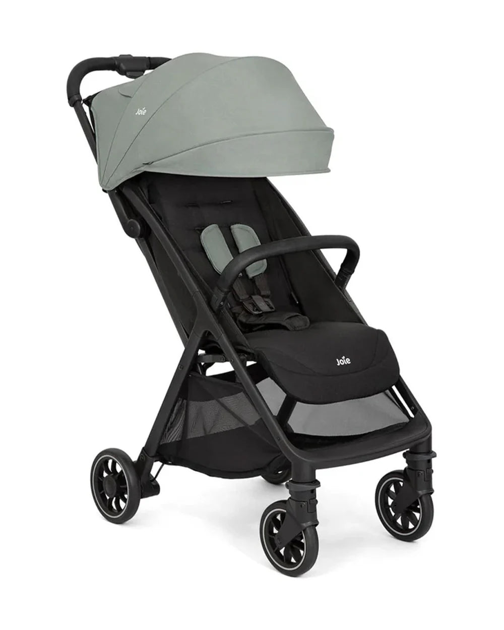 Joie Pact Pro Cabin Friendly Stroller-One Hand Fold-Flat Reclining Seat-Travel System Compatible-2 Years Warranty-Pram for 0 to 4Y (Upto 22 Kg)-Abyss