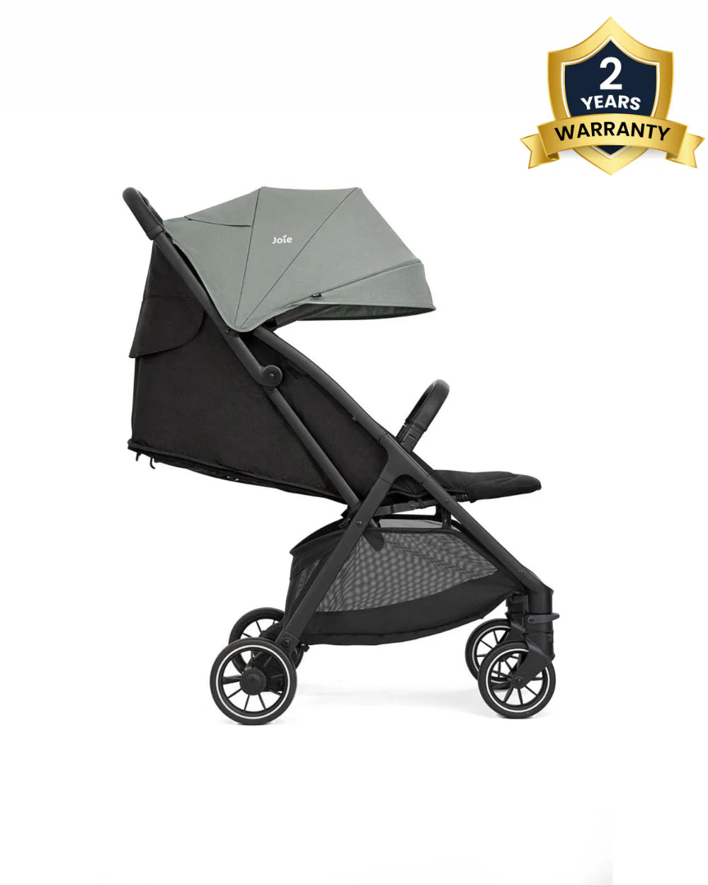 Joie Pact Pro Cabin Friendly Stroller-One Hand Fold-Flat Reclining Seat-Travel System Compatible-2 Years Warranty-Pram for 0 to 4Y (Upto 22 Kg)-Abyss