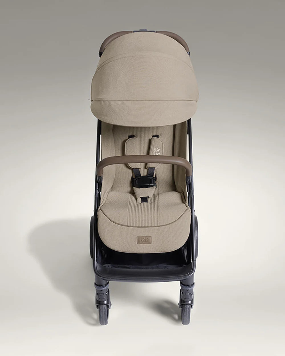 Joie Parcel LX Lightweight Stroller-One Hand Fold-Flat Reclining Seat-Car Seat Compatible-Mesh Window On Canopy-2 Years Warranty-For 0 to 4Y (Upto 22 Kg)-Sandstone