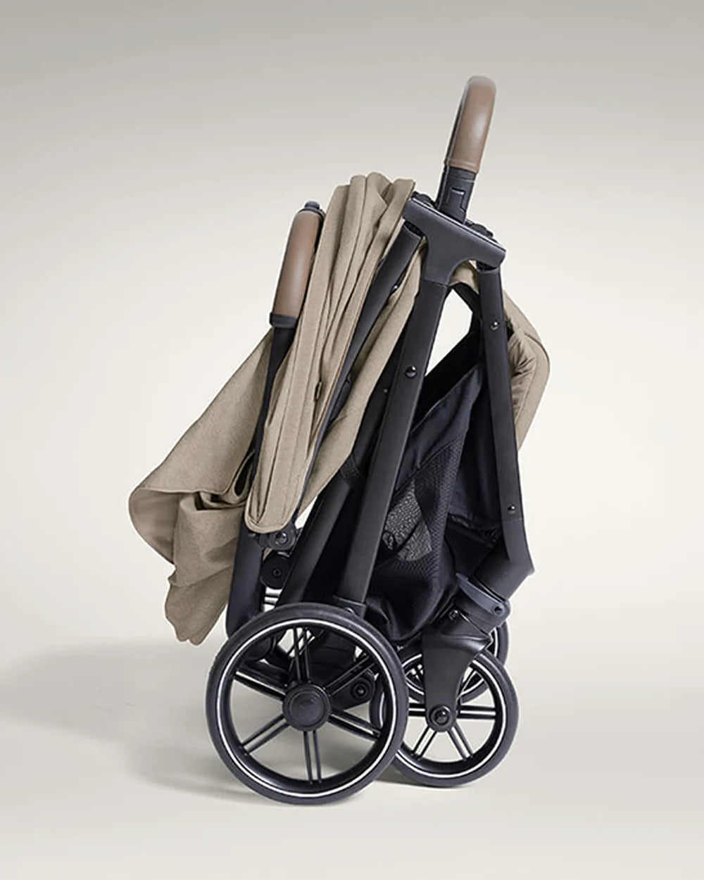 Joie Parcel LX Lightweight Stroller-One Hand Fold-Flat Reclining Seat-Car Seat Compatible-Mesh Window On Canopy-2 Years Warranty-For 0 to 4Y (Upto 22 Kg)-Sandstone