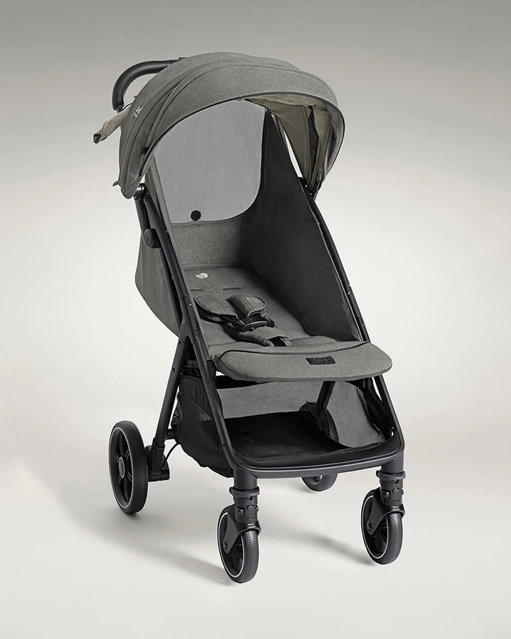 Joie Parcel LX Lightweight Stroller-One Hand Fold-Flat Reclining Seat-Car Seat Compatible-Mesh Window On Canopy-2 Years Warranty-For 0 to 4Y (Upto 22 Kg)-Evergreen