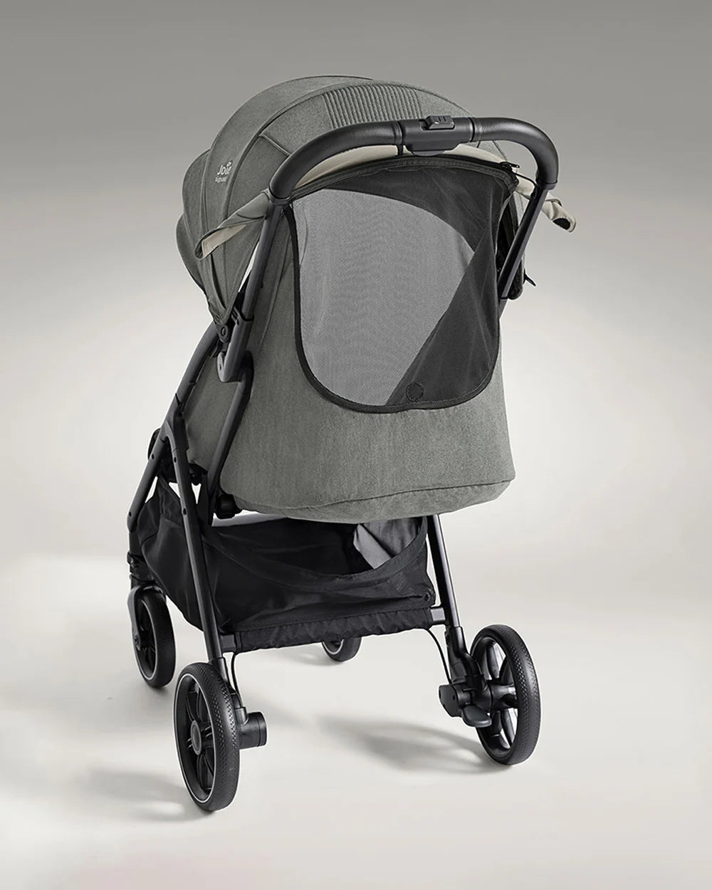 Joie Parcel LX Lightweight Stroller-One Hand Fold-Flat Reclining Seat-Car Seat Compatible-Mesh Window On Canopy-2 Years Warranty-For 0 to 4Y (Upto 22 Kg)-Evergreen