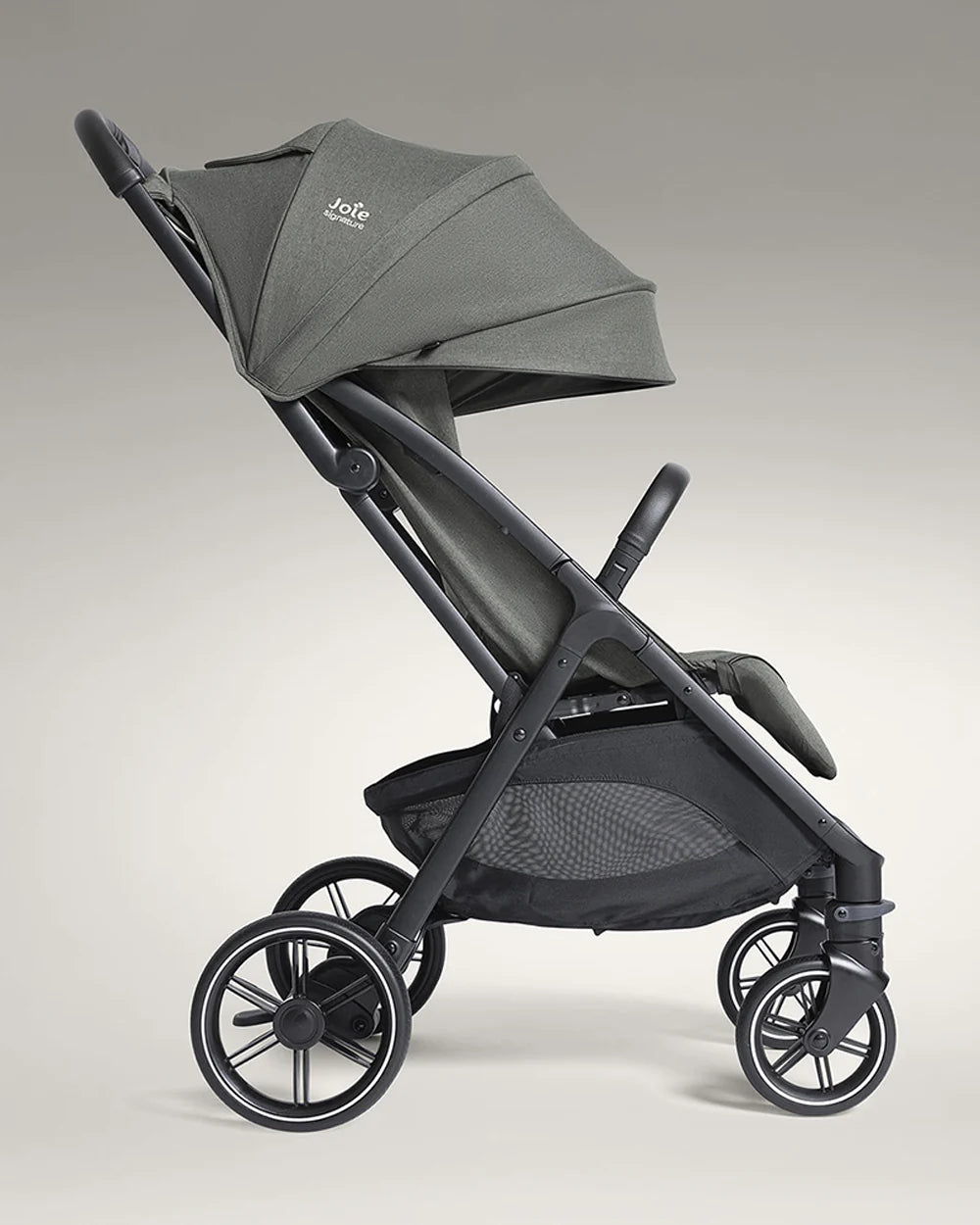 Joie Parcel LX Lightweight Stroller-One Hand Fold-Flat Reclining Seat-Car Seat Compatible-Mesh Window On Canopy-2 Years Warranty-For 0 to 4Y (Upto 22 Kg)-Evergreen