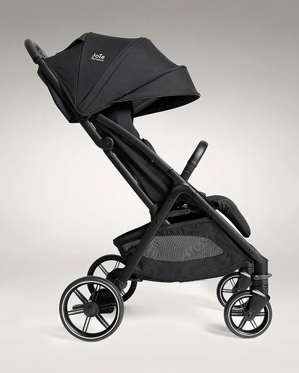 Joie Parcel LX Lightweight Stroller-One Hand Fold-Flat Reclining Seat-Car Seat Compatible-Mesh Window On Canopy-2 Years Warranty-For 0 to 4Y (Upto 22 Kg)-Eclipse