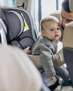 R for Rabbit Jack N Jill-Baby Car Seat-Convertible (Front & Rear Facing)-3 Position Recline-For 0 to 5Y (Upto 18Kg)-Black Grey
