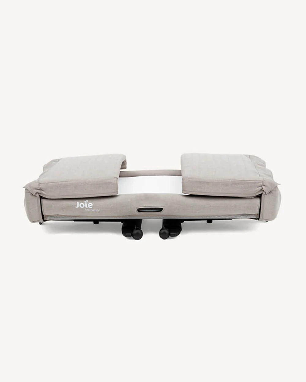 Joie Roomie Go Travel Bedside Crib-Compact Fold-With Both Side Mesh Windows & Removable Mattress-5 Height Adjustments-With 4 Lockable Wheels-For Infants-Upto 9 Kg-Clay