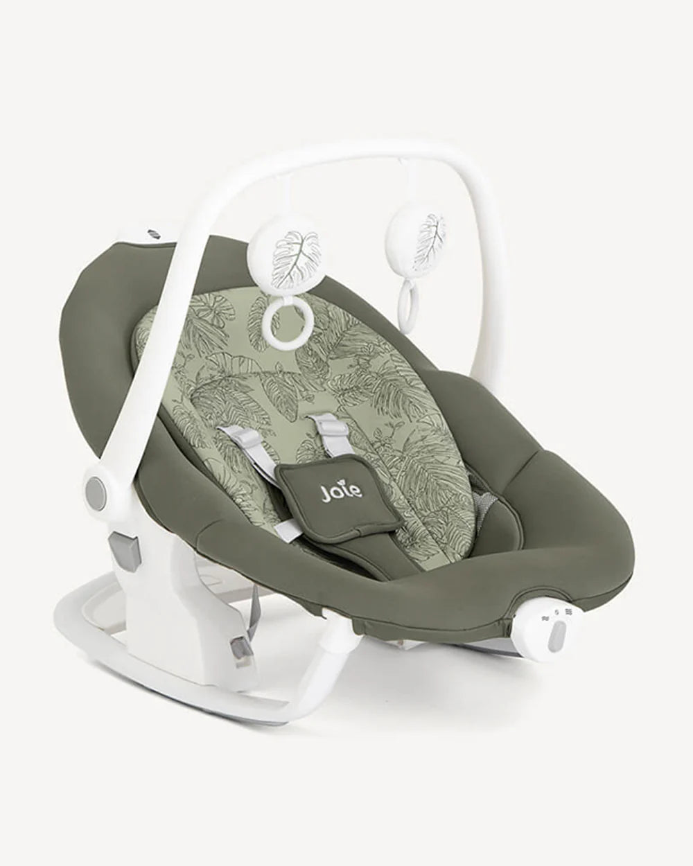 Joie Serina 2in1 Baby Swing & Rocker-6 Swing Speeds-3 Positions Recline-With Toy Bar-2 Years Warranty-For 0 to 9 Kg-Palms