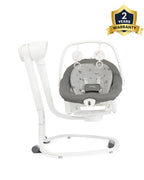 Joie Serina 2in1 Baby Swing & Rocker-6 Swing Speeds-3 Positions Recline-With Toy Bar-2 Years Warranty-For 0 to 9 Kg-Cosmo Grey