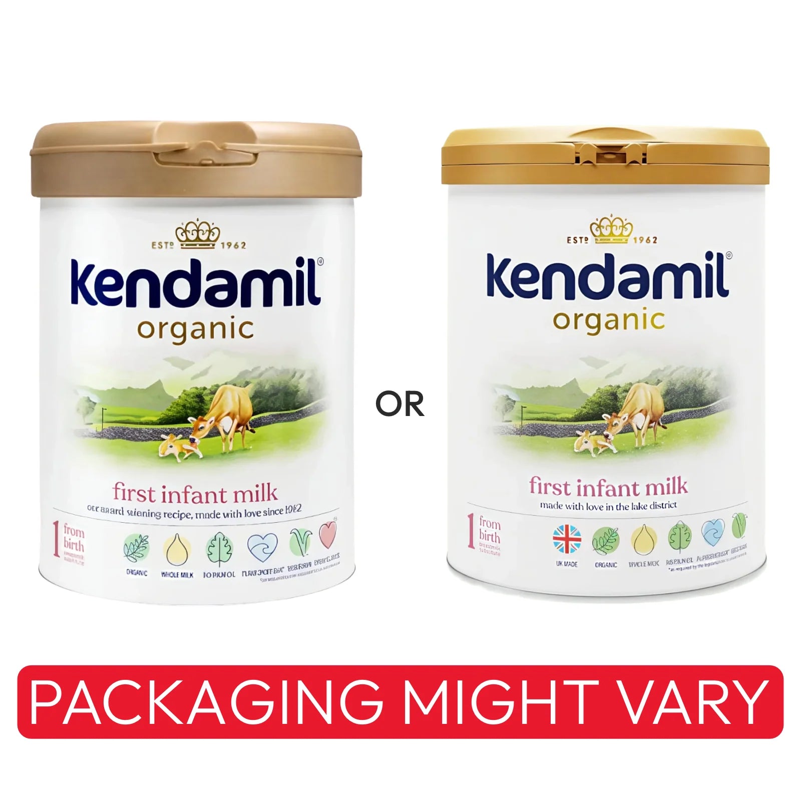 Kendamil Organic First Infant Milk Stage 1 (0–6 Months) 800g