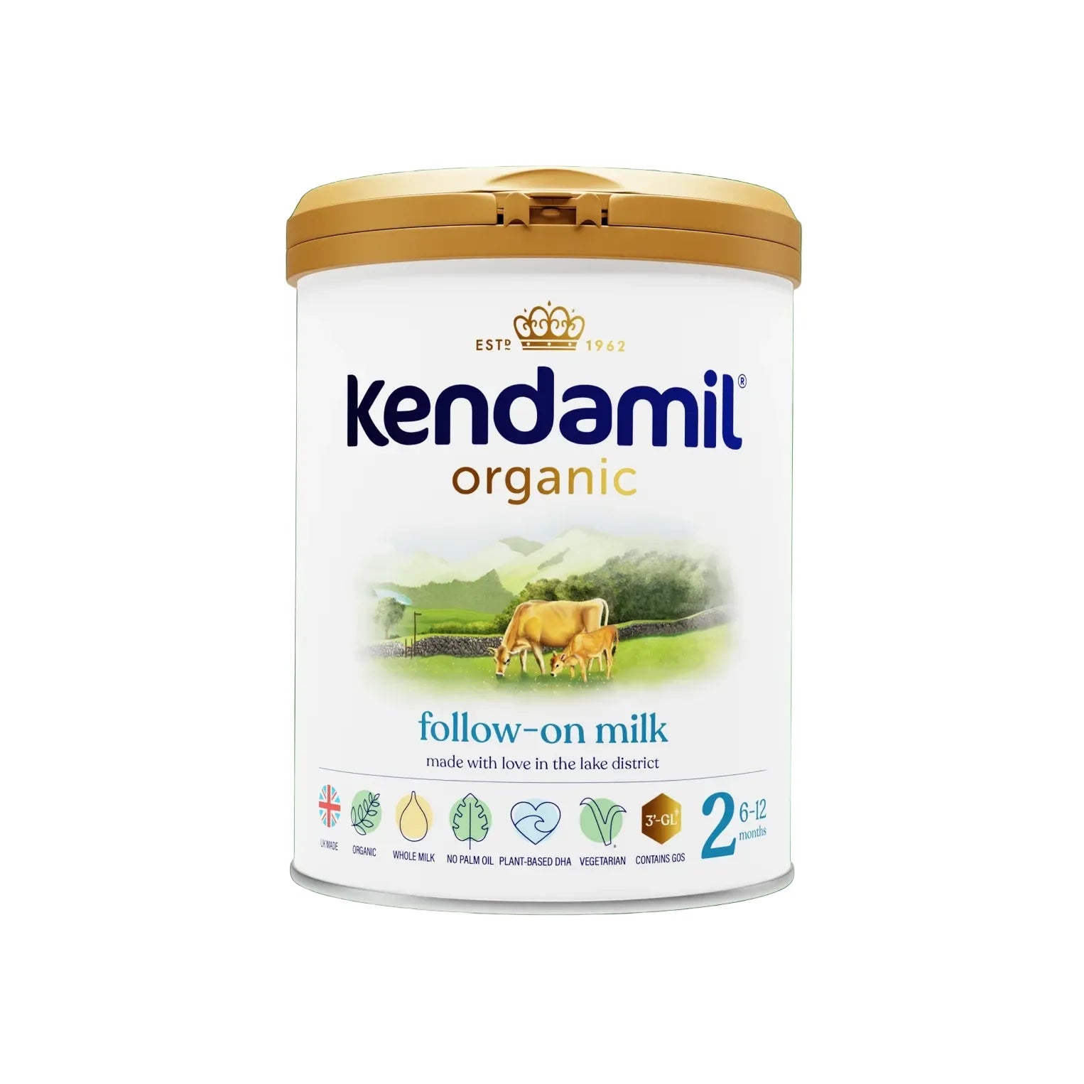 Kendamil Organic Follow On Milk Formula Stage 2 - 800G, 6-12 Months