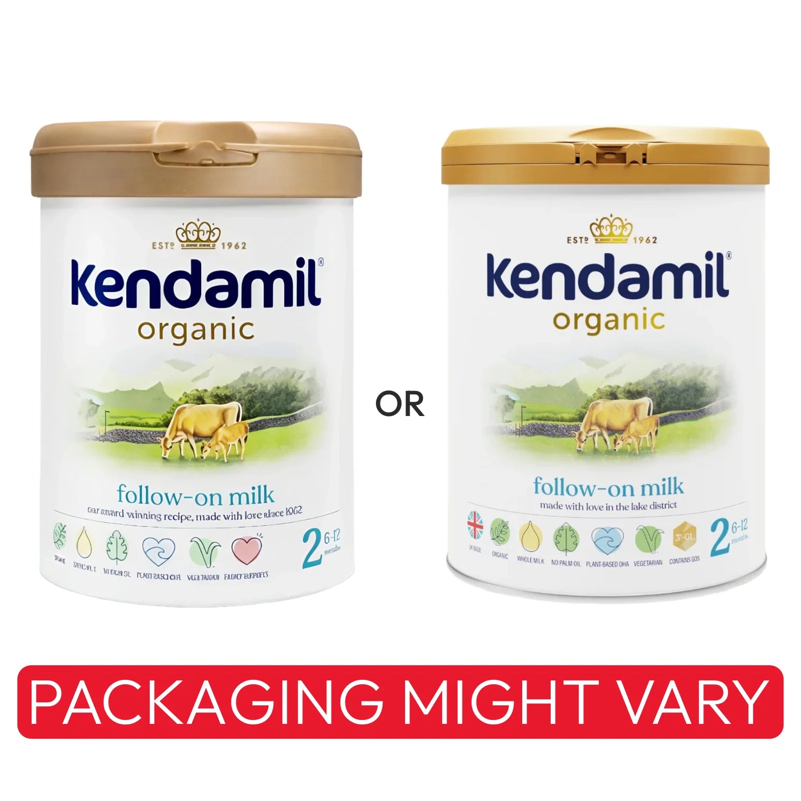 Kendamil Organic Follow On Milk Formula Stage 2 - 800G, 6-12 Months