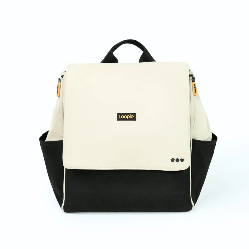 Loopie Robin Diaper Bag Ivory Marble