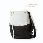 Loopie Robin Diaper Bag Ivory Marble
