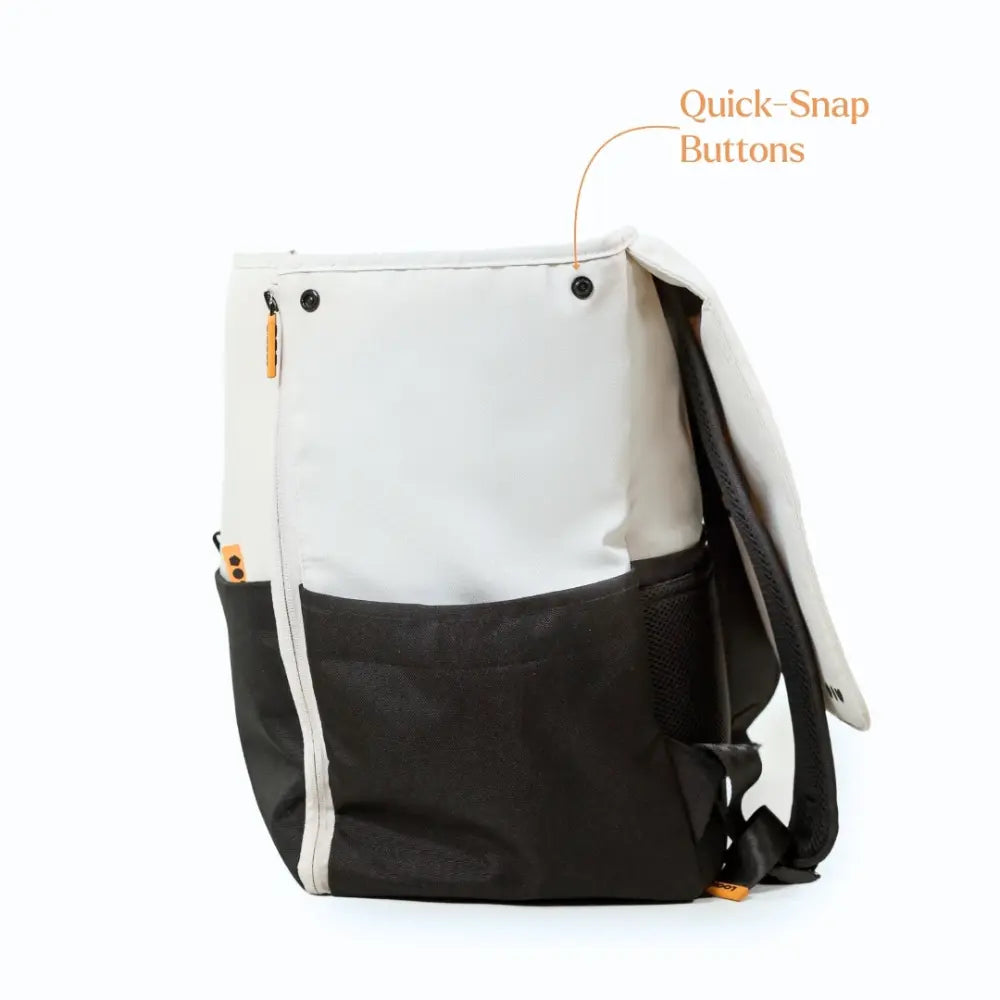 Loopie Robin Diaper Bag Ivory Marble