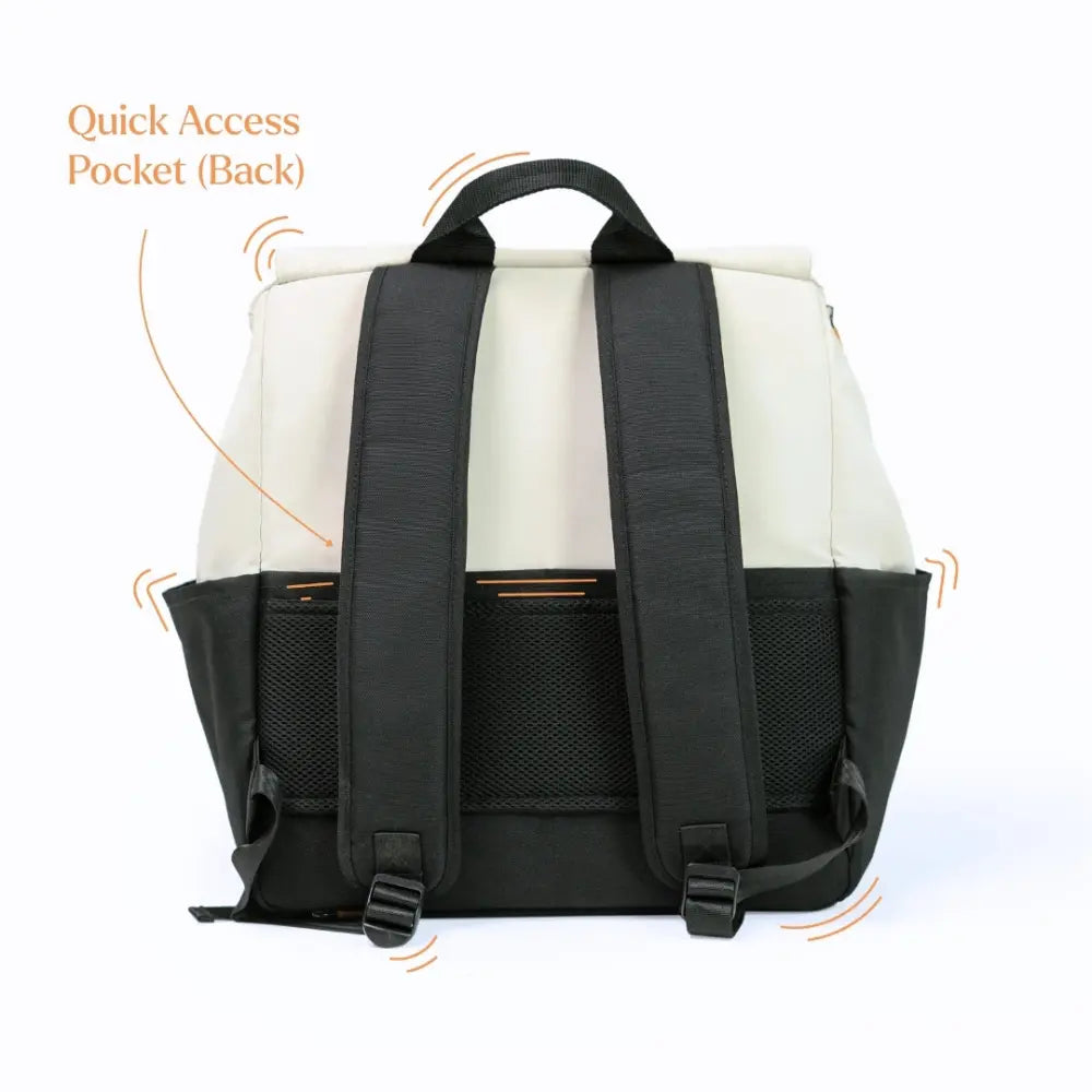 Loopie Robin Diaper Bag Ivory Marble