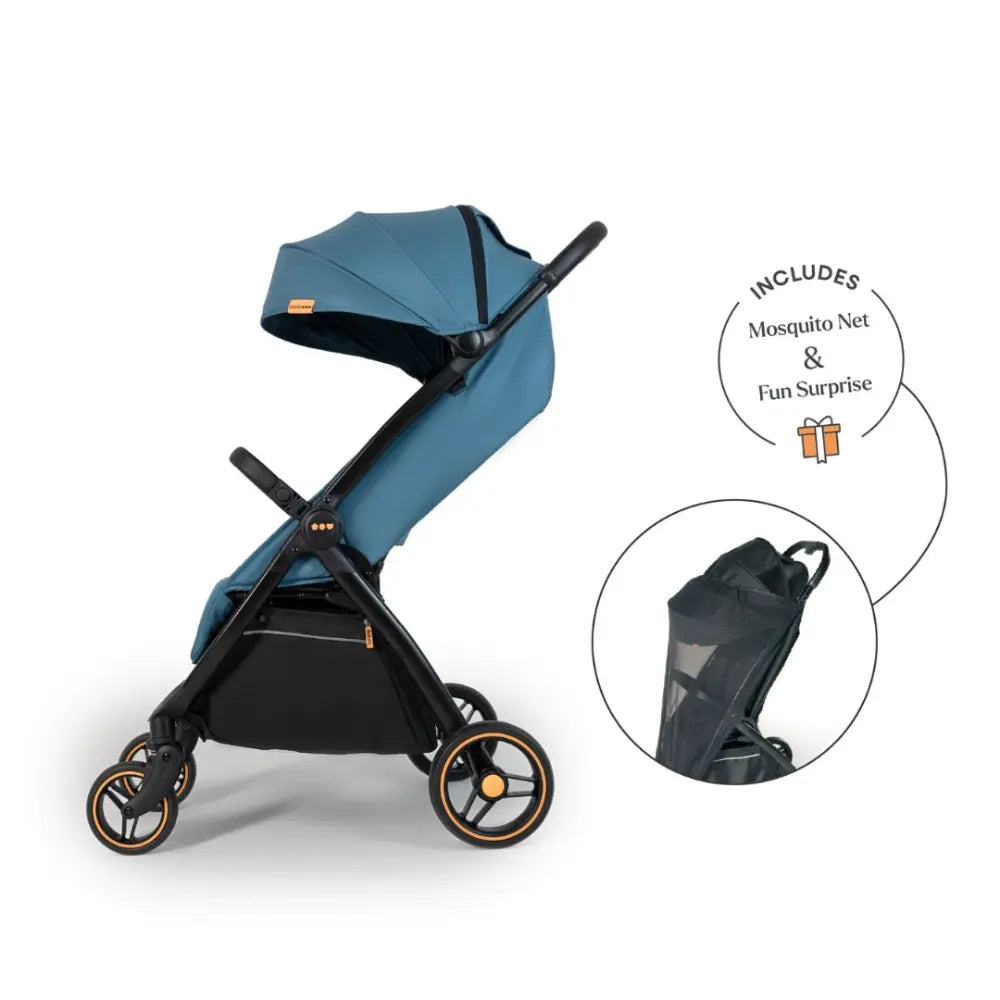 Loopie Hop Travel Friendly Stroller Blue Jade