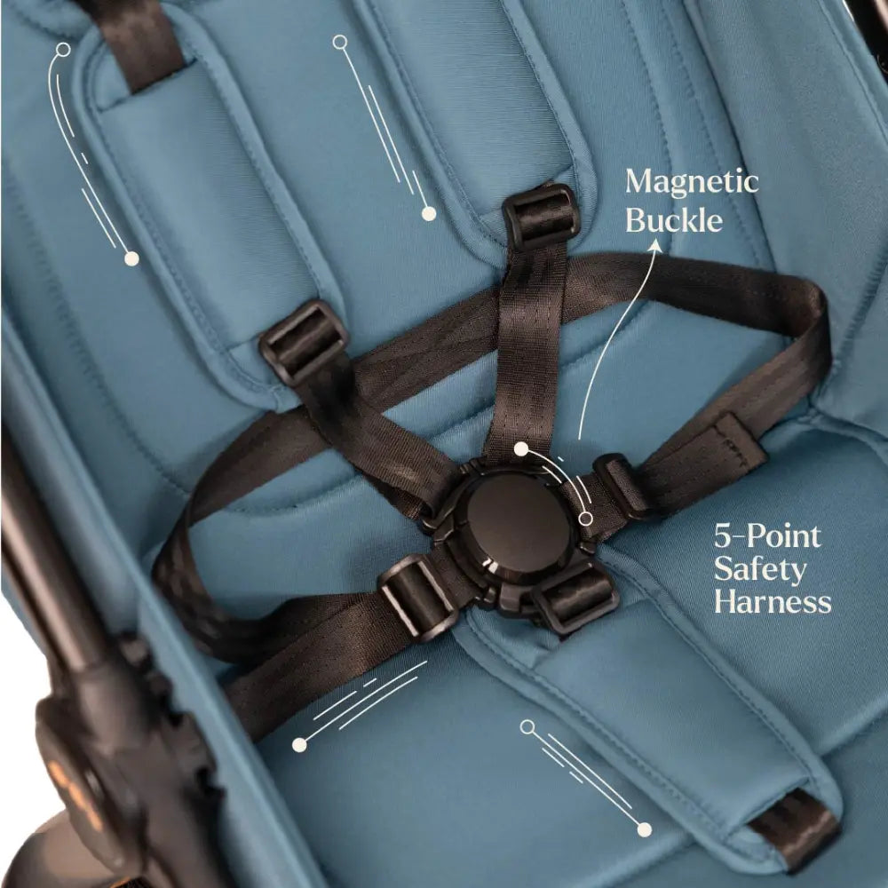 Loopie Hop Travel Friendly Stroller Blue Jade