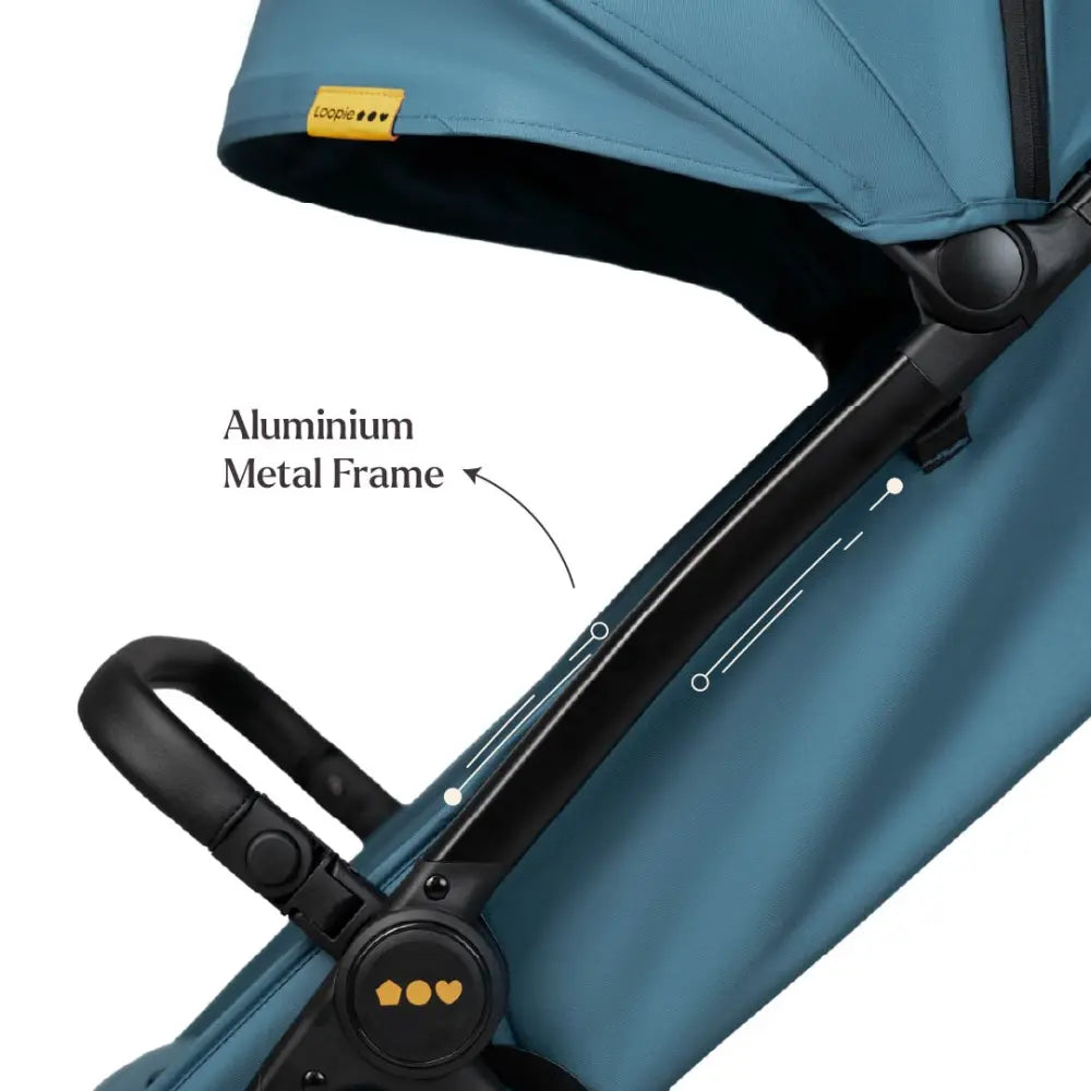 Loopie Hop Travel Friendly Stroller Blue Jade