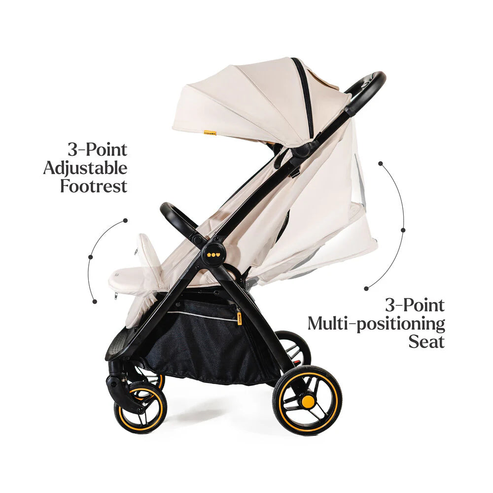Loopie Hop Travel Friendly Stroller - Ivory