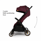Loopie Hop Travel Friendly Stroller -Maroon Mulberry