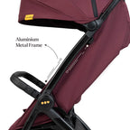 Loopie Hop Travel Friendly Stroller -Maroon Mulberry
