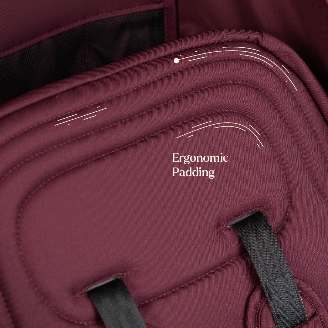 Loopie Hop Travel Friendly Stroller -Maroon Mulberry