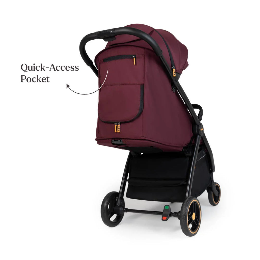 Loopie Hop Travel Friendly Stroller -Maroon Mulberry