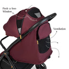 Loopie Hop Travel Friendly Stroller -Maroon Mulberry