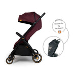 Loopie Hop Travel Friendly Stroller -Maroon Mulberry