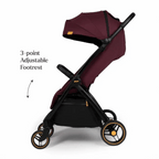Loopie Hop Travel Friendly Stroller -Maroon Mulberry