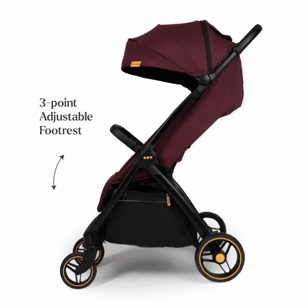 Loopie Hop Travel Friendly Stroller -Maroon Mulberry
