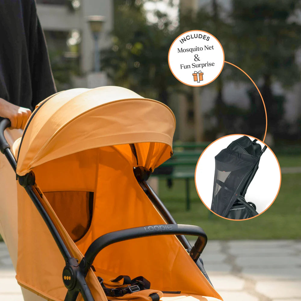 Loopie Hop Travel Friendly Stroller - Orange