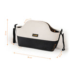 Loopie Organiser Bag ,Baby Stroller Organiser Bag | Universal Fit | Magnetic Closure | Baby Caddy Bag- Ivory