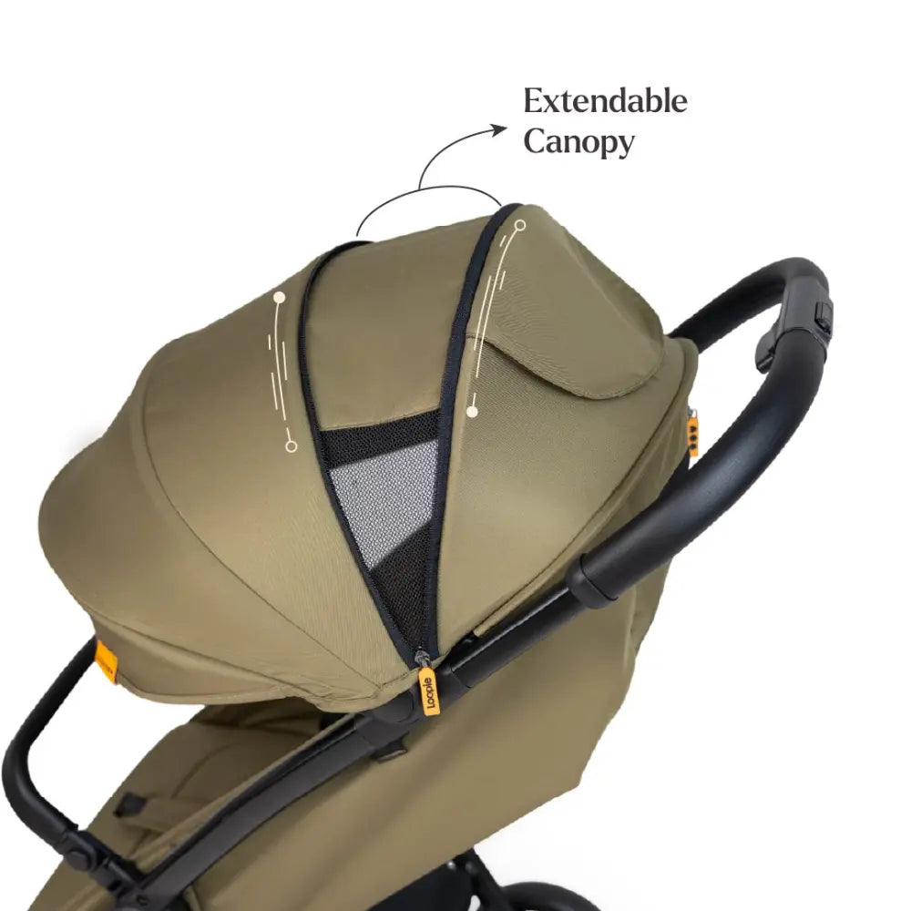 Loopie Hop Travel Friendly Stroller -Olive fern