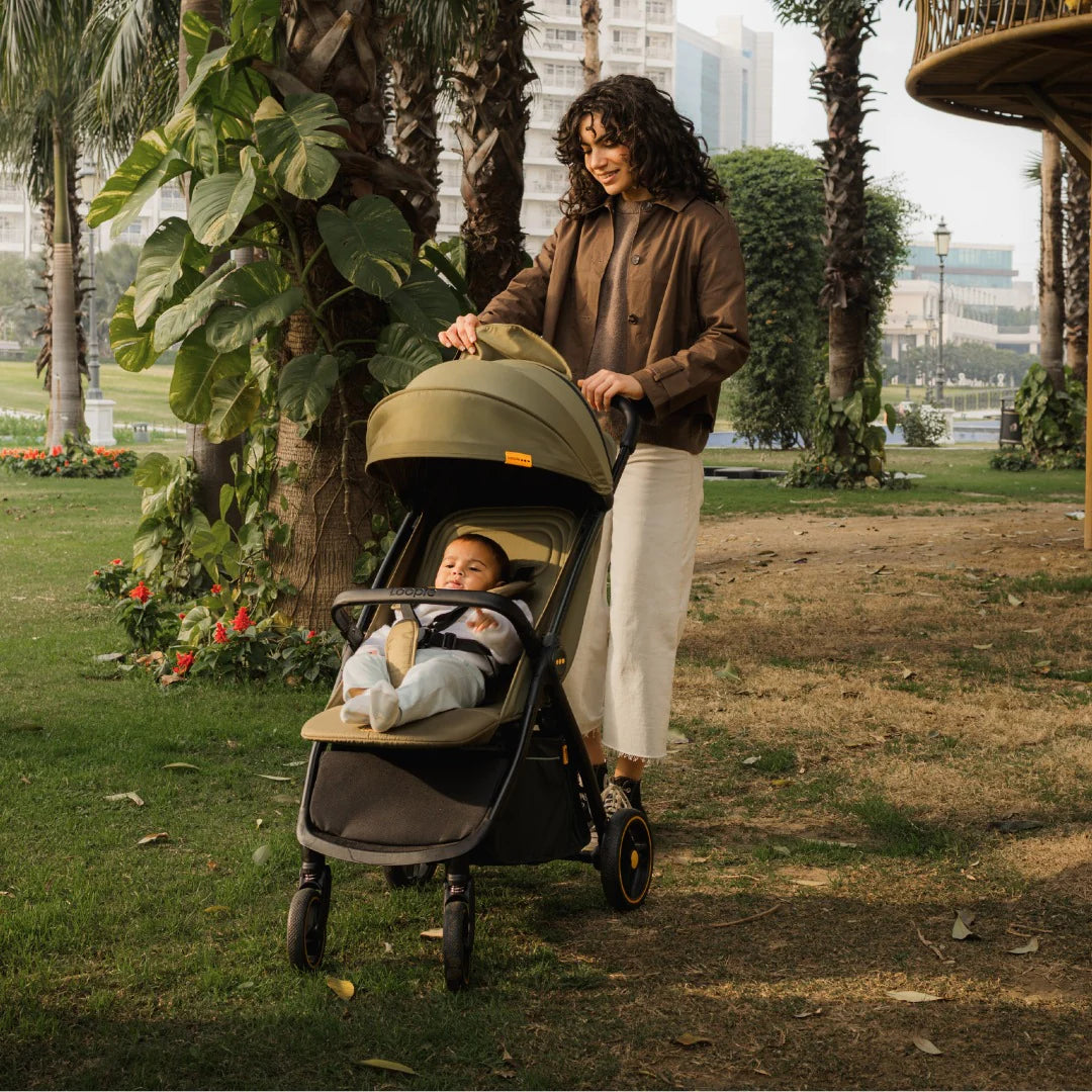 Loopie Hop Travel Friendly Stroller -Olive fern