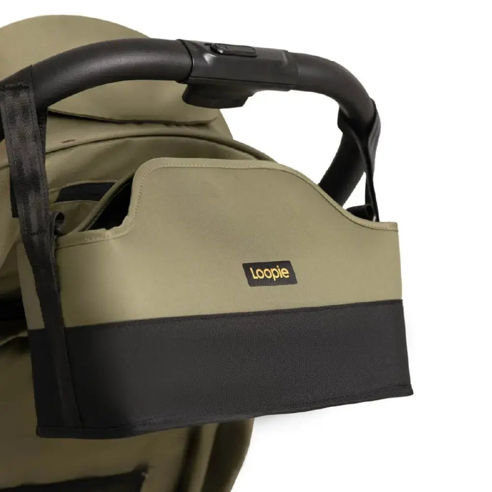 Loopie Organiser Bag ,Baby Stroller Organiser Bag | Universal Fit | Magnetic Closure | Baby Caddy Bag- Olive Fern