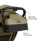 Loopie Organiser Bag ,Baby Stroller Organiser Bag | Universal Fit | Magnetic Closure | Baby Caddy Bag- Olive Fern