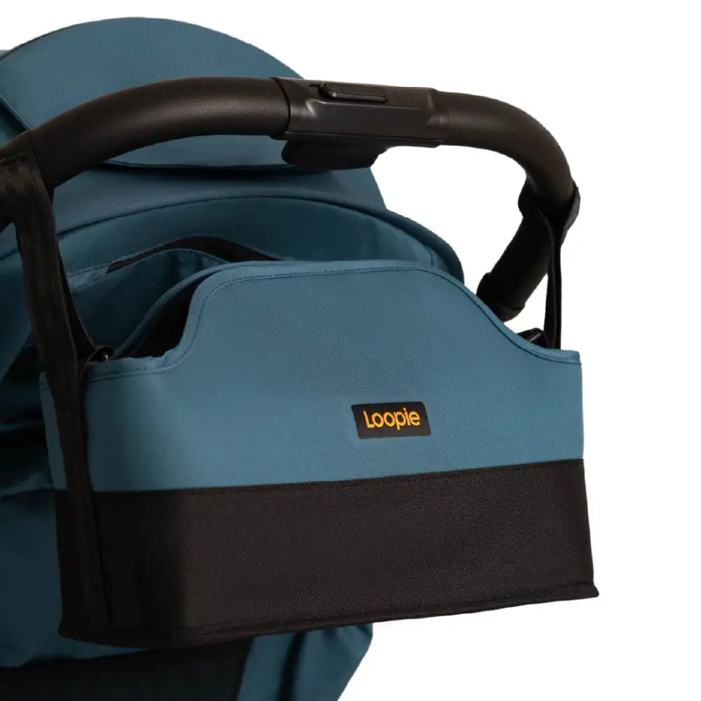 Loopie Organiser Bag ,Baby Stroller Organiser Bag | Universal Fit | Magnetic Closure | Baby Caddy Bag- Blue Jade