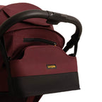 Loopie Organiser Bag ,Baby Stroller Organiser Bag | Universal Fit | Magnetic Closure | Baby Caddy Bag- Maroon Mulberry