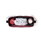 Loopie Organiser Bag ,Baby Stroller Organiser Bag | Universal Fit | Magnetic Closure | Baby Caddy Bag- Maroon Mulberry