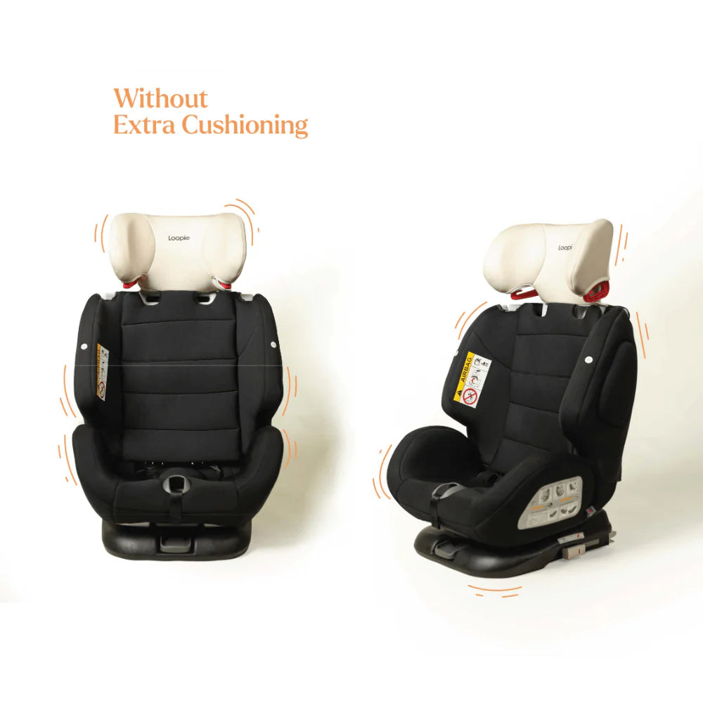 Loopie Lap Car Seat – Black Charcoal