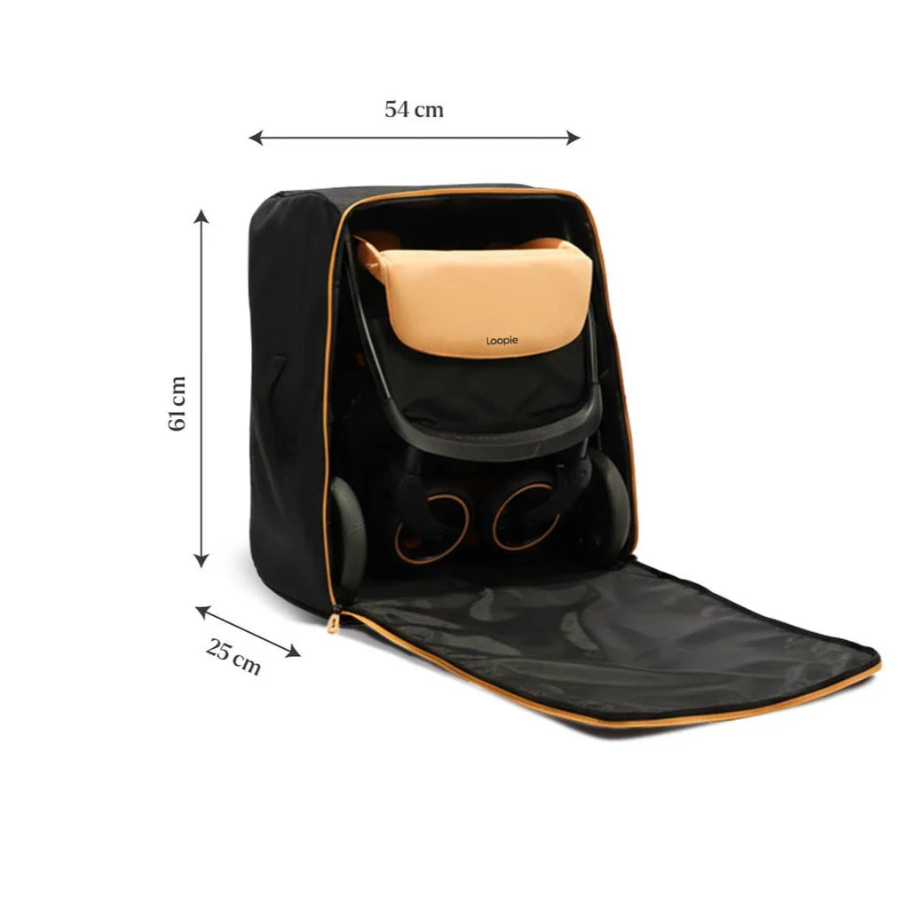 Loopie Hop Stroller Bag Stroller Travel Bag | 90 L | Water Repellent Stroller Cover